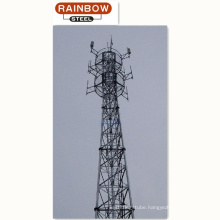 galvanized telecommunication steel tower
